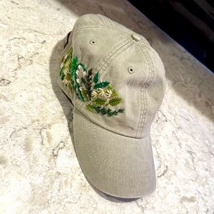 Embroidered Floral Hat